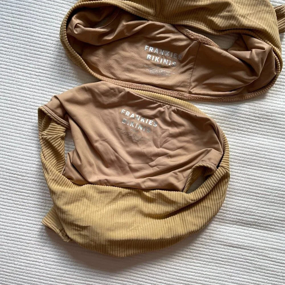 Frankie's Bikinis High Waist Bikini Set